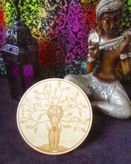 Crystal Grid Plate, Goddess, Tree of Life