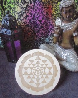 Crystal Grid Plate, Sri Yantra Circle