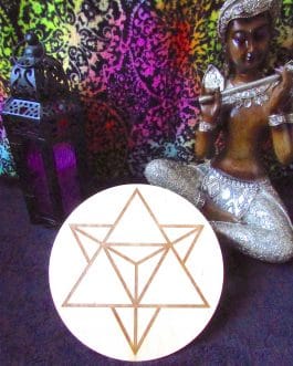 Crystal Grid Plate, Star Tetrahedron, Merkabah