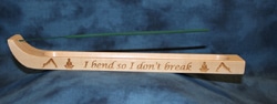 Incense Holder Engraved with “I Bend So I Don’t Break”